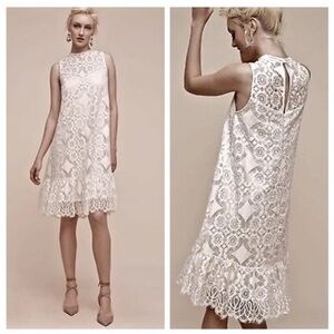 Anthropologie Floreat Moran Ivory lace dress